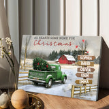 It's The Most Wonderful Time Of The Year - Personalized Family Canvas And Poster