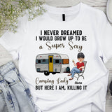 Camping Lady - Personalized Camping T-shirt & Hoodie