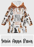 I Need All These Horses - Personalized Horse Blanket Hoodie