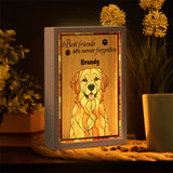 Best Friends Are Never Forgotten - Personalized Dog Picture Frame Light Box