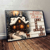 All Hearts Come Home For Christmas - Personalized Family Canvas And Poster