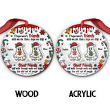 Ghost Friends Funny Christmas - Personalized Bestie Ornament