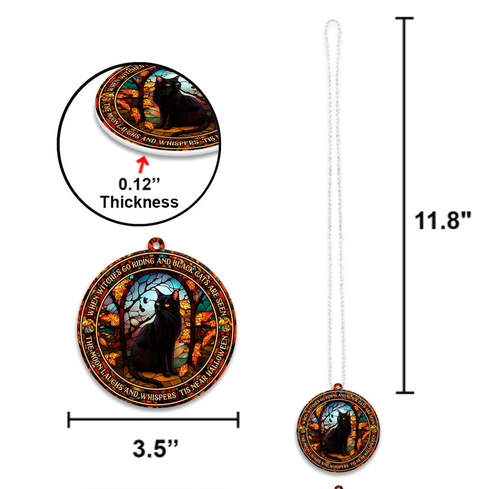 When Witches Go Riding And Black Cats Are Seen Witch - Witch Car Ornament