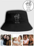 Custom Photo - Personalized Aunt Embroidered Bucket Hat