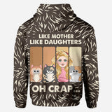 Like Mother Father Like Daughter Son Cats Dogs Pet Lover - Personalized Cat All Over Shirt