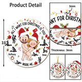All I Want For Christmas - Personalized Couple Ornament