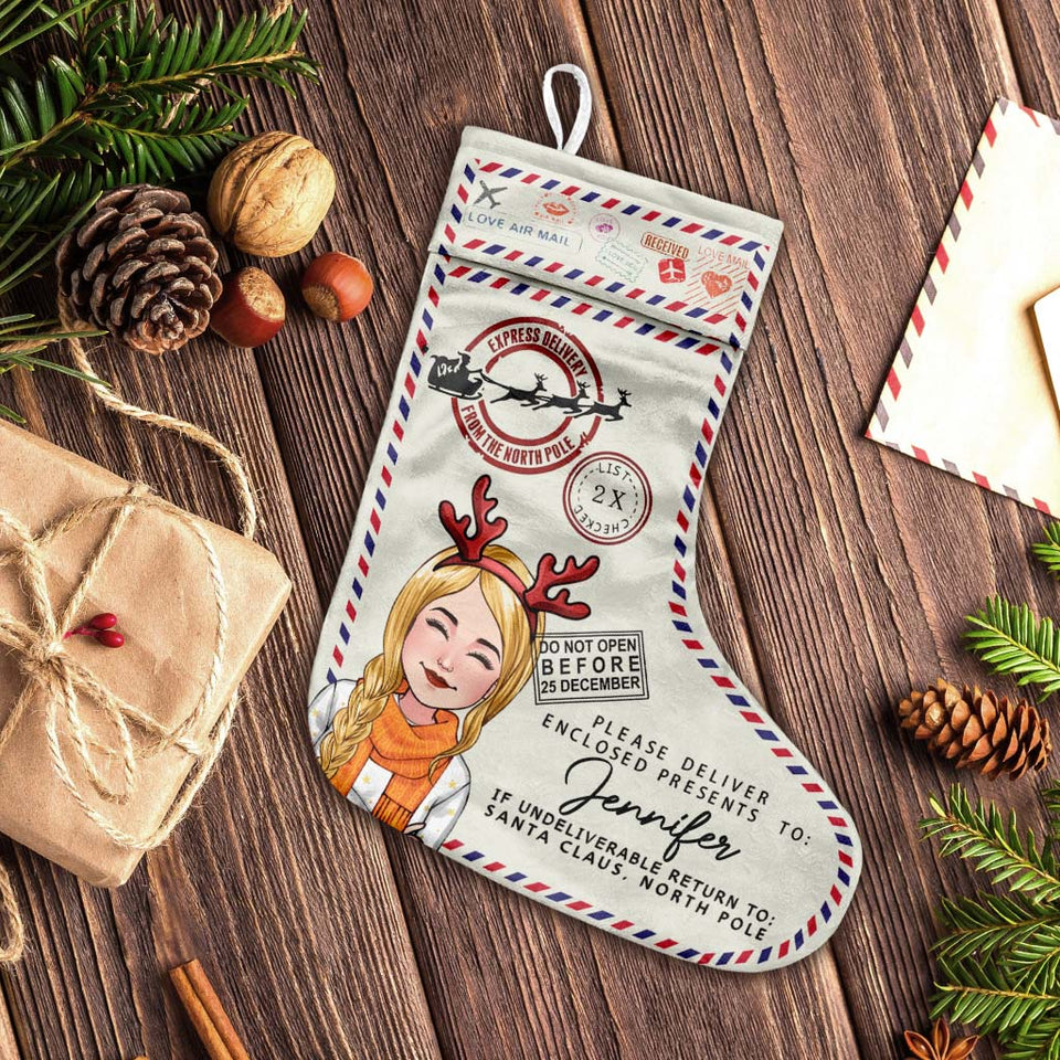 North Pole Express Santa Delivery - Personalized Family Christmas Stockings