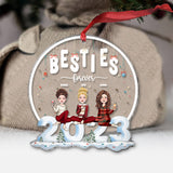 Besties Forever - Personalized Bestie Transparent Ornament