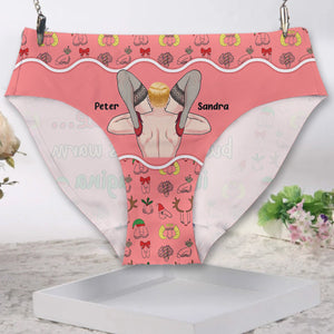 Baby It’s Cold Outside - Personalized Couple Women Briefs
