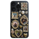 Couple Photo Frame Unique Gift - Personalized Couple Leather Phone Case