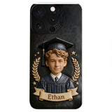 Graduation Gift - Personalized Graduation 3D Embossed Leather Phone Case