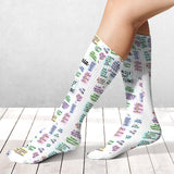 My Daily Workout Affirmations - Personalized Fitness Socks
