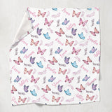 Butterfly Custom Name - Personalized Family Blanket