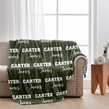 Custom Name Pattern - Personalized Kid Blanket