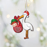 Baby First Christmas - Personalized Newborn Ornament