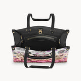 Positive Affirmations Butterfly - Personalized Butterfly Leather Handbag