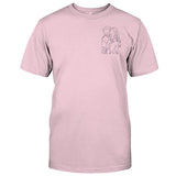 Custom Line Art - Personalized Step Mom Embroidered T-shirt