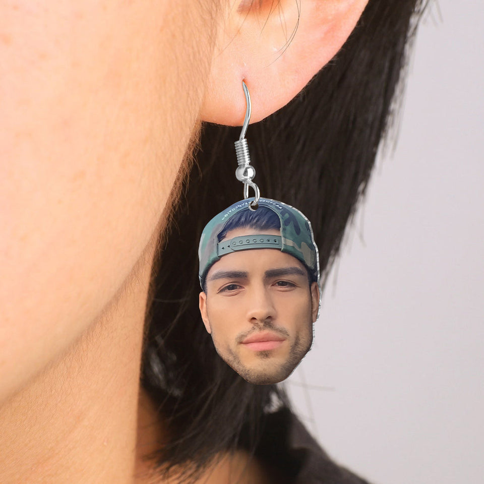 Personalized Photo Earrings - gift for wife, girlfriend, wife - Personalized Earrings