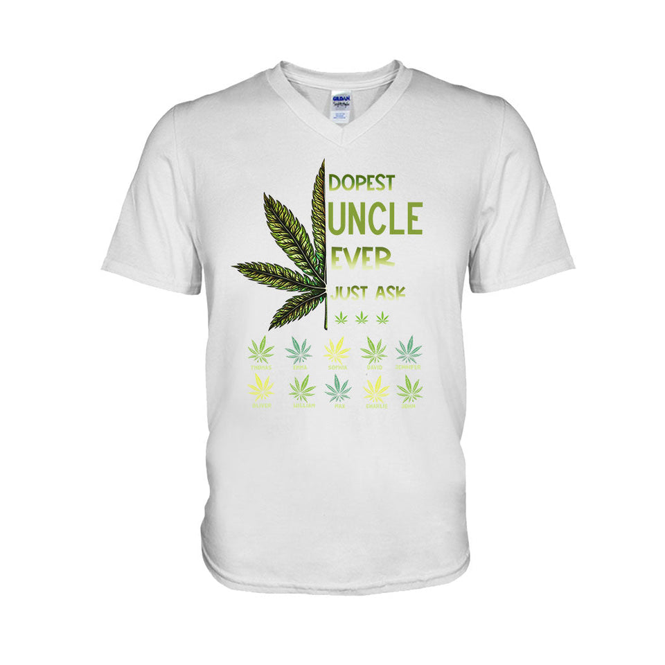 Dopest Dad Ever - Gift for dad, grandma, grandpa, mom, uncle, aunt, brother, sister - Personalized T-shirt And Hoodie
