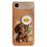 Custom Any Photo - Personalized Dog 3D Embossed Leather Phone Case