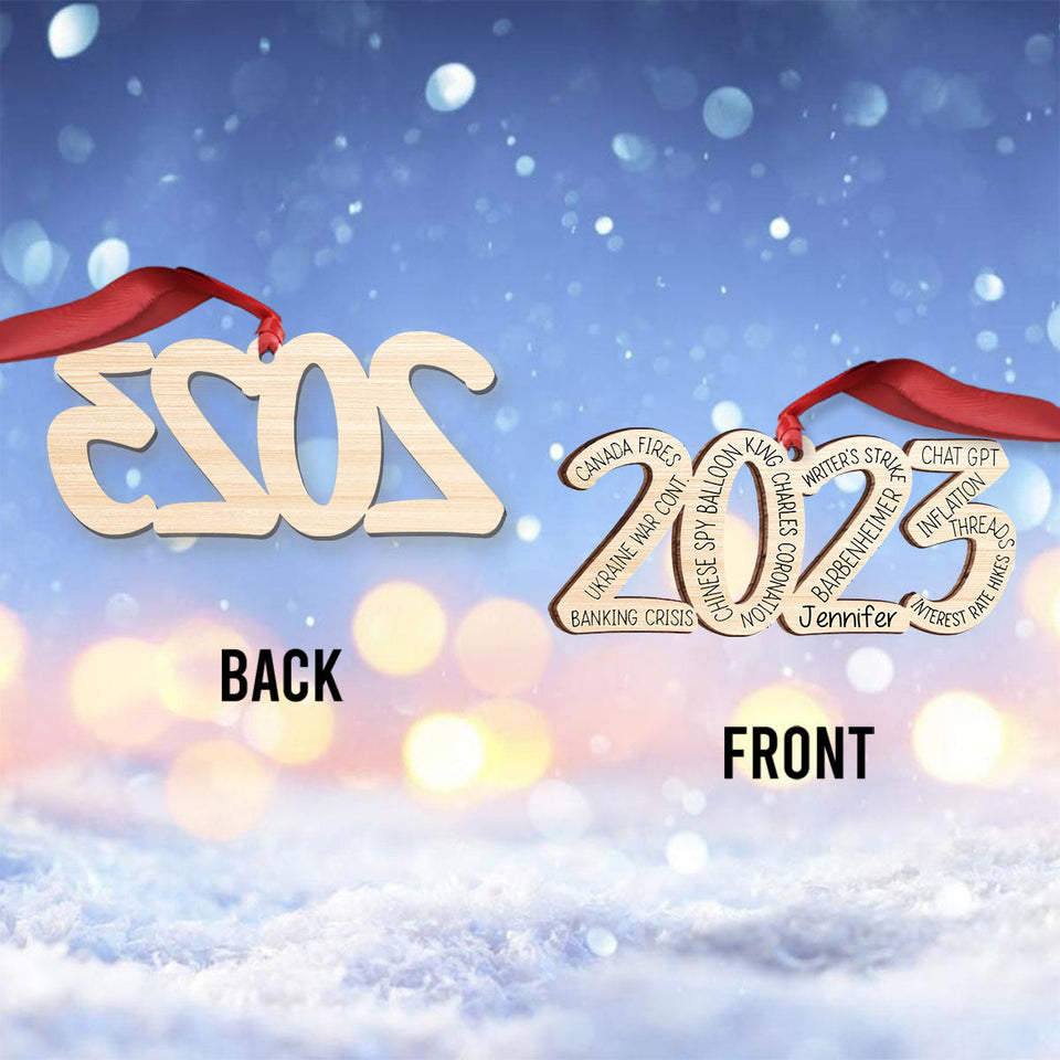 What A Great Year - Personalized Christmas Ornament