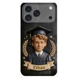 Graduation Gift - Personalized Graduation 3D Embossed Leather Phone Case