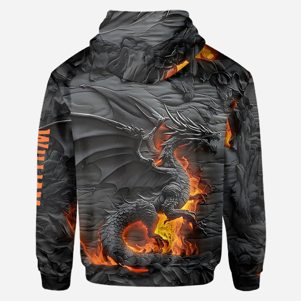 Fire Dragon - Personalized Dragon All Over Shirt