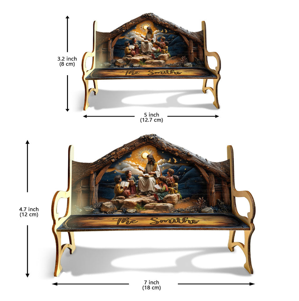 Deep Listening - Personalized Christian Wooden Bench