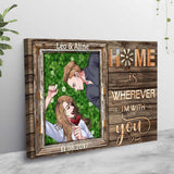 Home Is Wherever I'm With You - Personalized Couple Poster