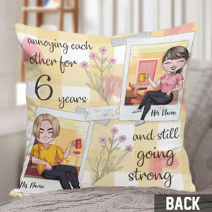 All Of Me Loves - Personalized Couple Throw Pillow