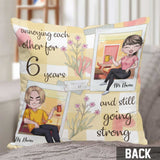 All Of Me Loves - Personalized Couple Throw Pillow