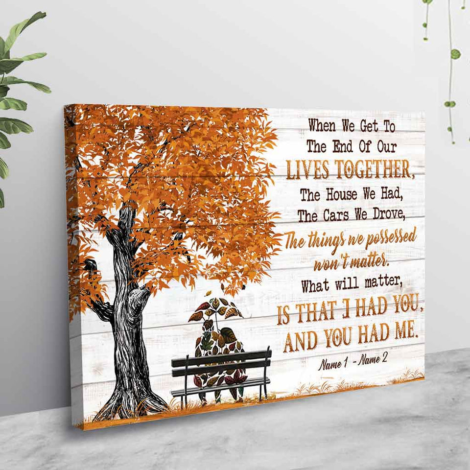 When We Get To The End - Personalized Couple Poster
