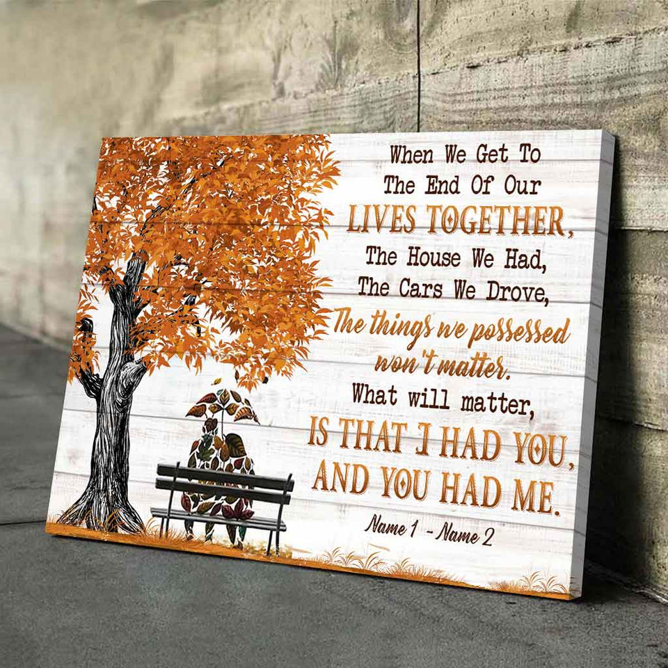When We Get To The End - Personalized Couple Poster