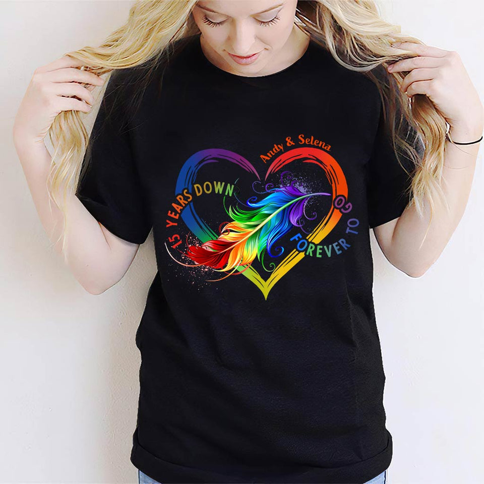 Forever To Go - Personalized Couple T-shirt and Hoodie