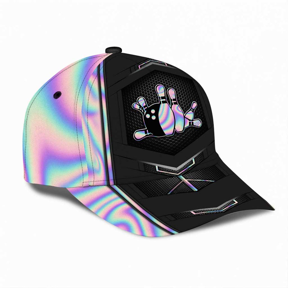 Love Bowling Cap With Printed Vent Holes