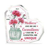 Mothers' Love - Personalized Mother's Day Mother Custom Shaped Acrylic Plaque