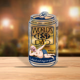 World's Best Dad - Personalized Father's Day Father Custom Shaped Acrylic Plaque