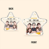 Five-star Dad - Personalized Father Custom Shaped Acrylic Plaque