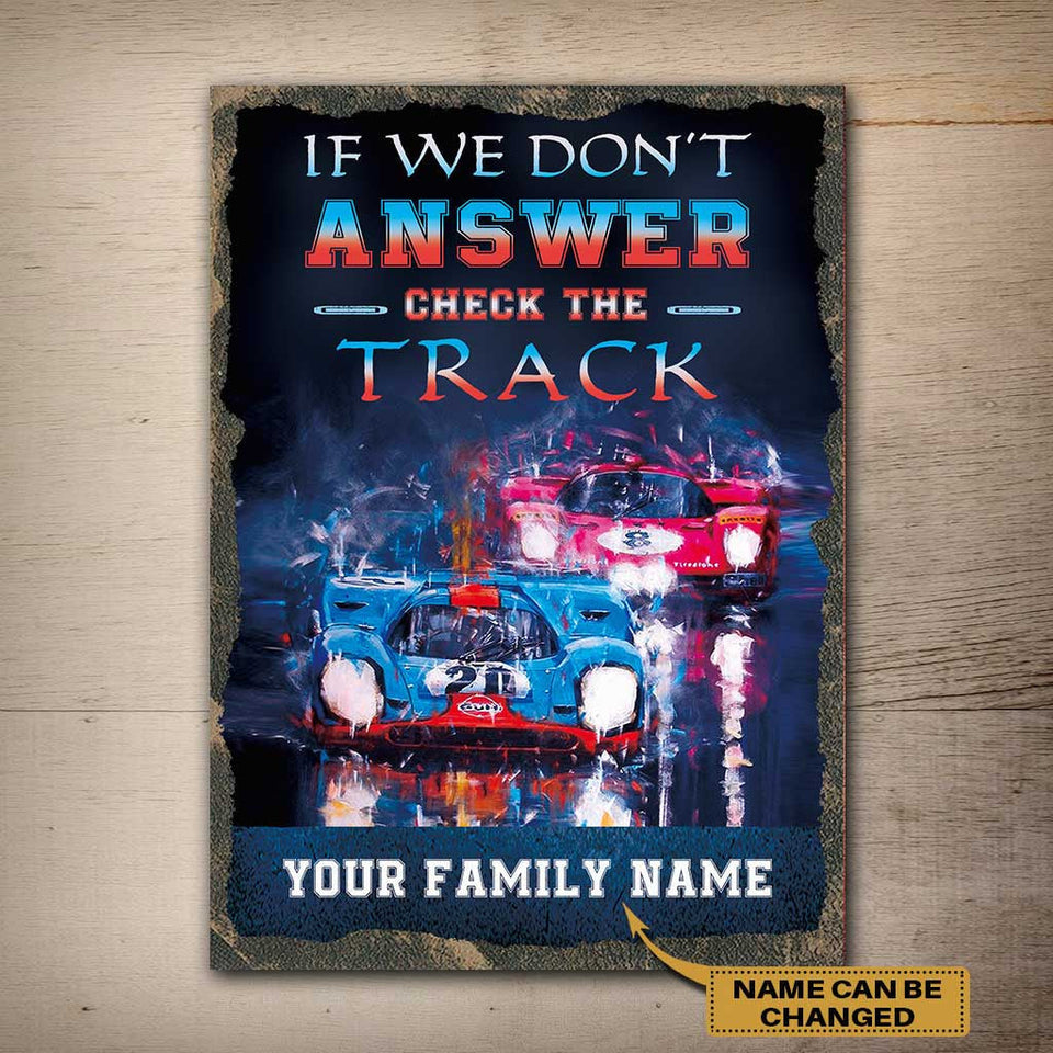 If We Don't Answer - Racing Personalized Rectangle Metal Sign