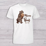 Papa Bear Baby Bear - Personalized Father T-shirt And Baby Onesie