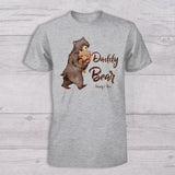Papa Bear Baby Bear - Personalized Father T-shirt And Baby Onesie