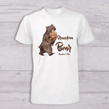 Papa Bear Baby Bear - Personalized Father T-shirt And Baby Onesie