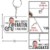 World’s Greatest Farter - Personalized Father Transparent Keychain