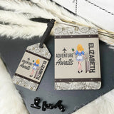 Adventure Awaits - Travelling gift for her, mom, wife, girlfriend, friend - Personalized Set