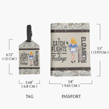 Adventure Awaits - Travelling gift for her, mom, wife, girlfriend, friend - Personalized Set