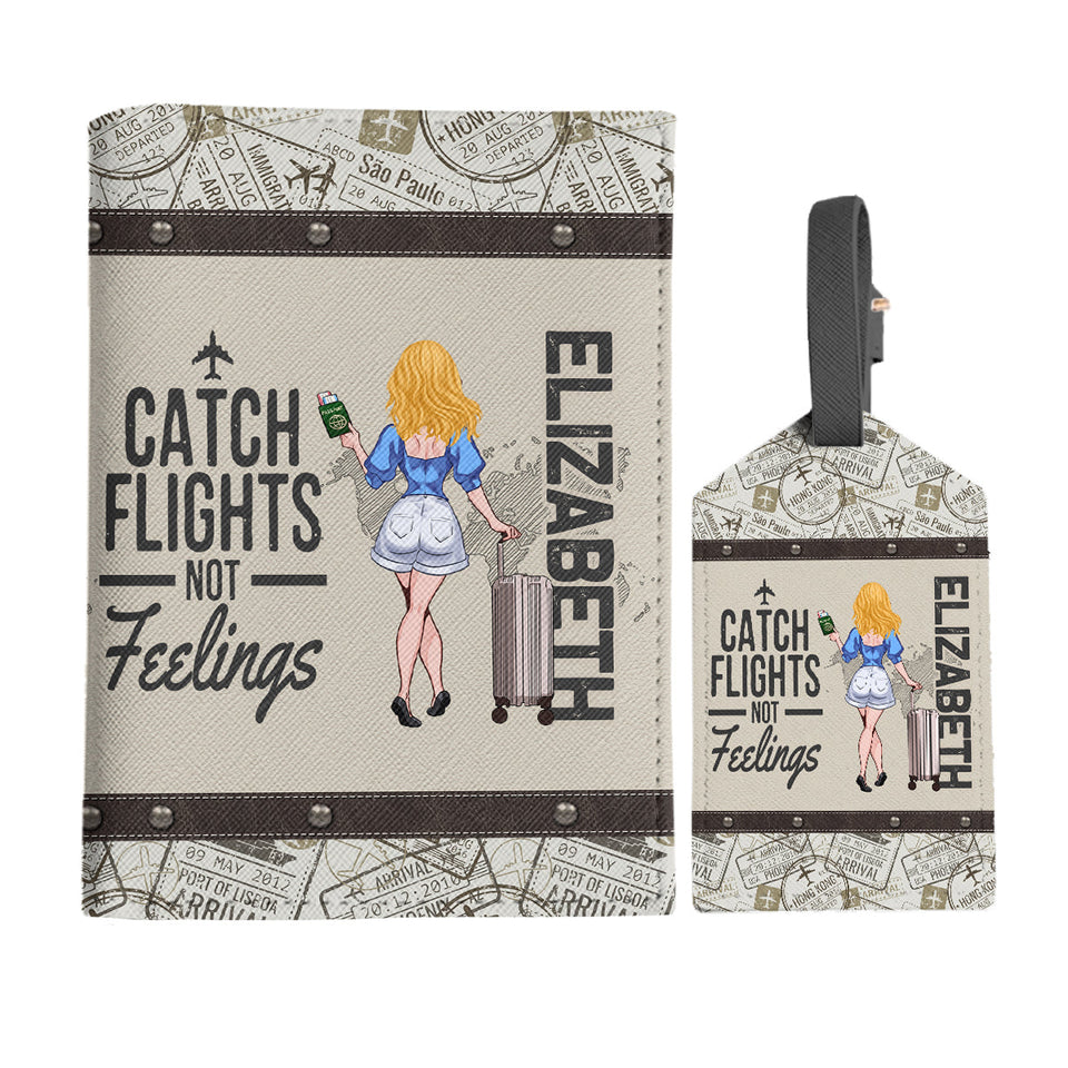 Adventure Awaits - Travelling gift for her, mom, wife, girlfriend, friend - Personalized Set