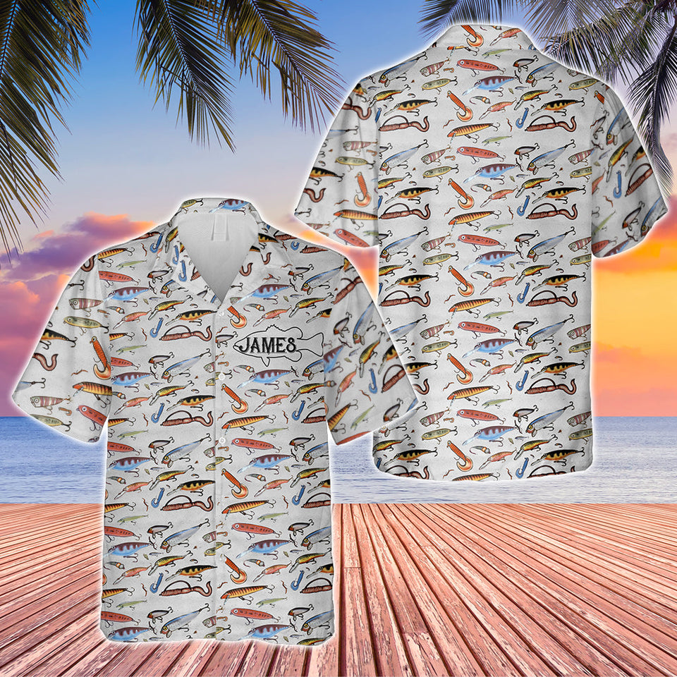 Fishing Lures - Personalized Fishing Hawaiian Shirt