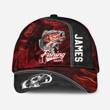 Fishing Makes Me Happy - Personalized Fishing Classic Cap