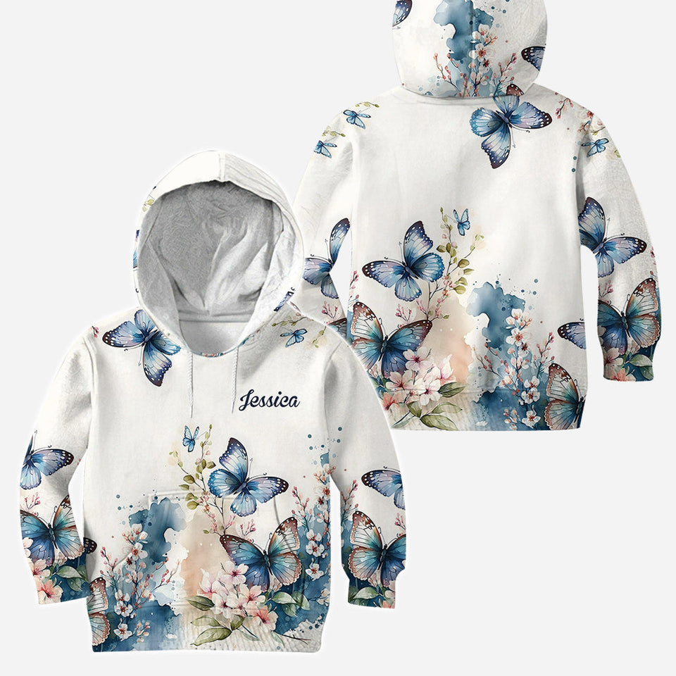 Love Butterflies - Personalized Butterfly Hoodie and Leggings
