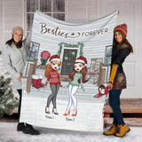 Bestie - Personalized Christmas Bestie Blanket